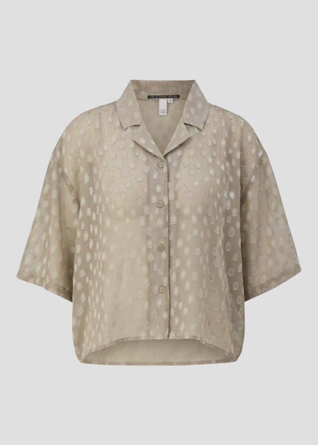 Verkürzte leicht transparente Bluse