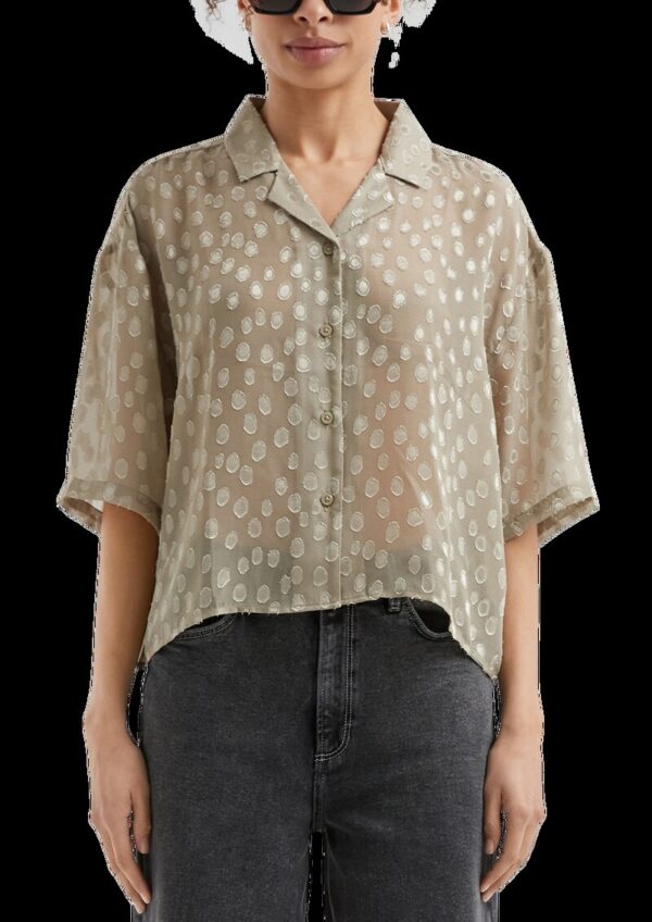 Verkürzte leicht transparente Bluse