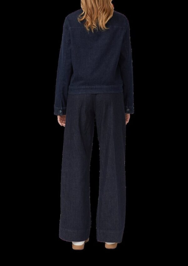 Elastische Denimjacke mit Pattentaschen im Relaxed Fit