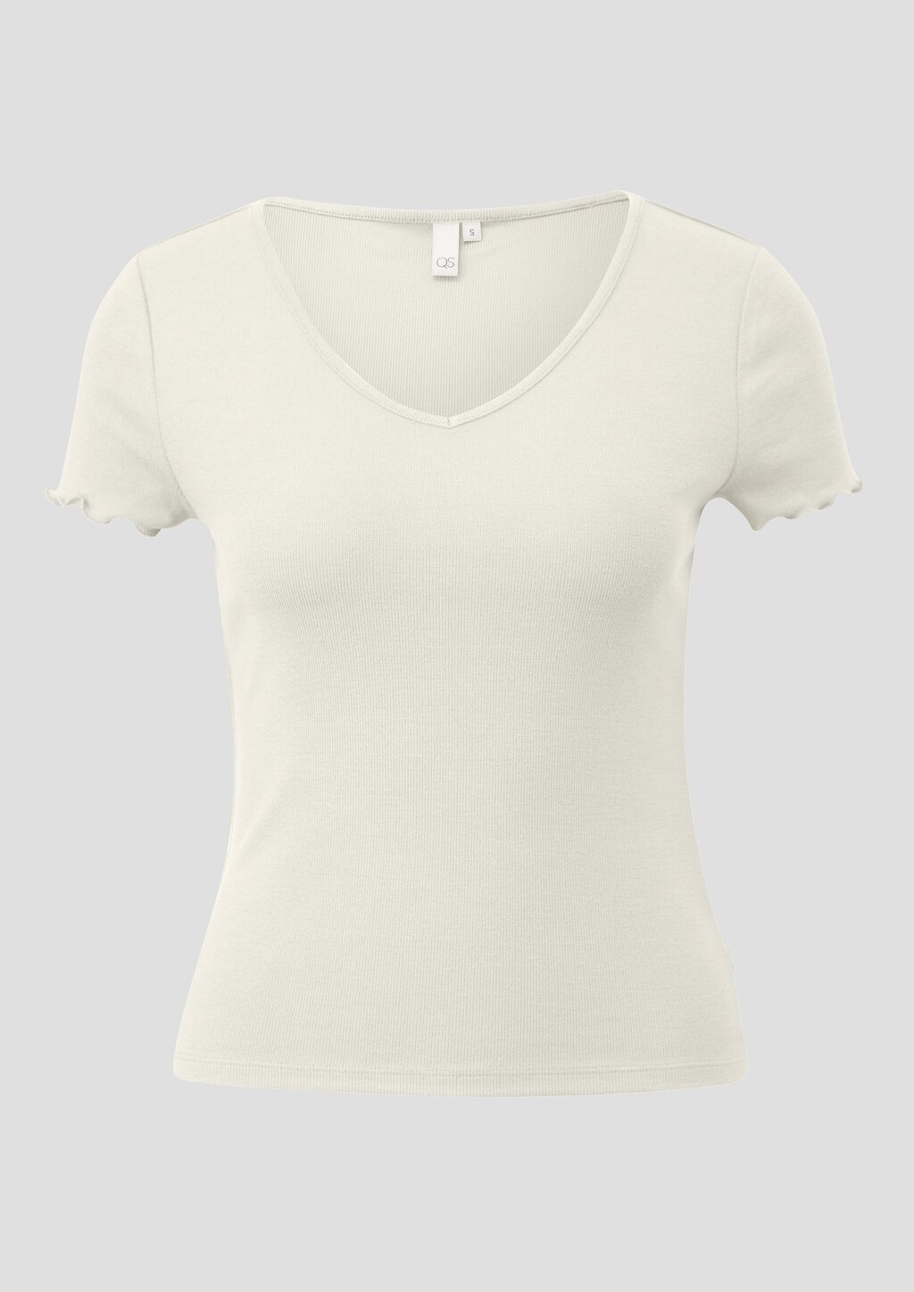 Schmal geschnittenes T-Shirt aus Rippware