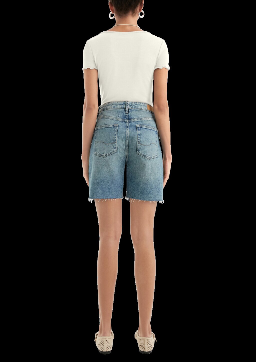 Schmal geschnittenes T-Shirt aus Rippware