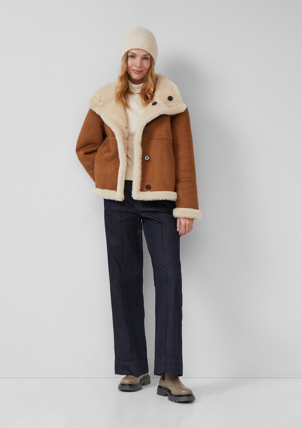 Strickmütze aus Wollmix