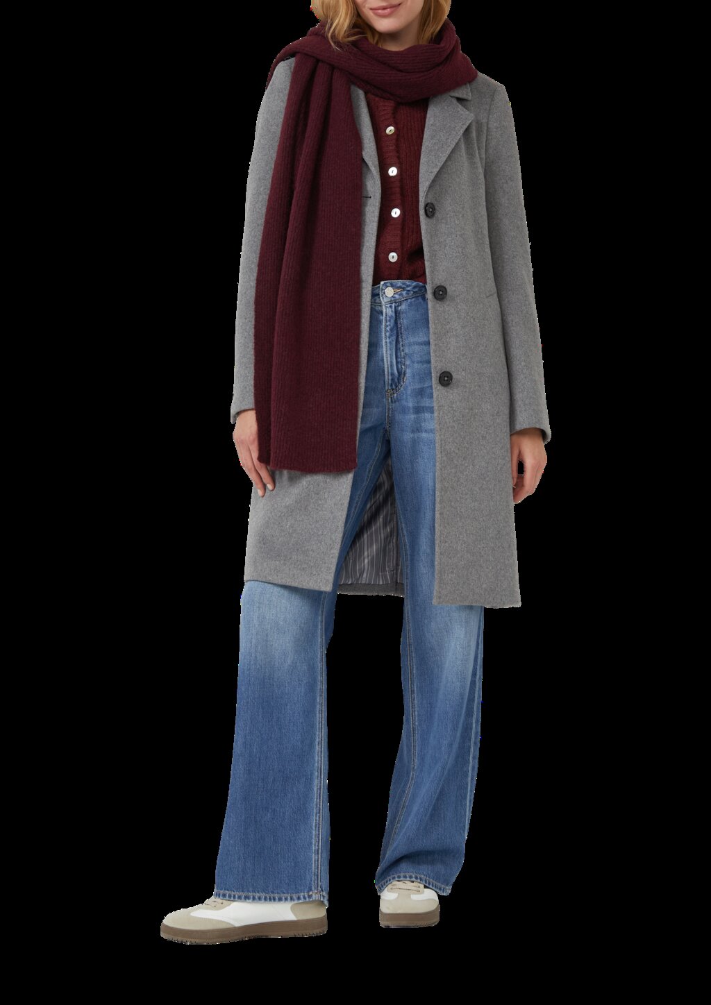 Strickschal aus Wollmix