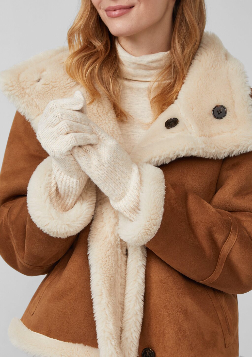 Strickhandschuhe aus Wollmix