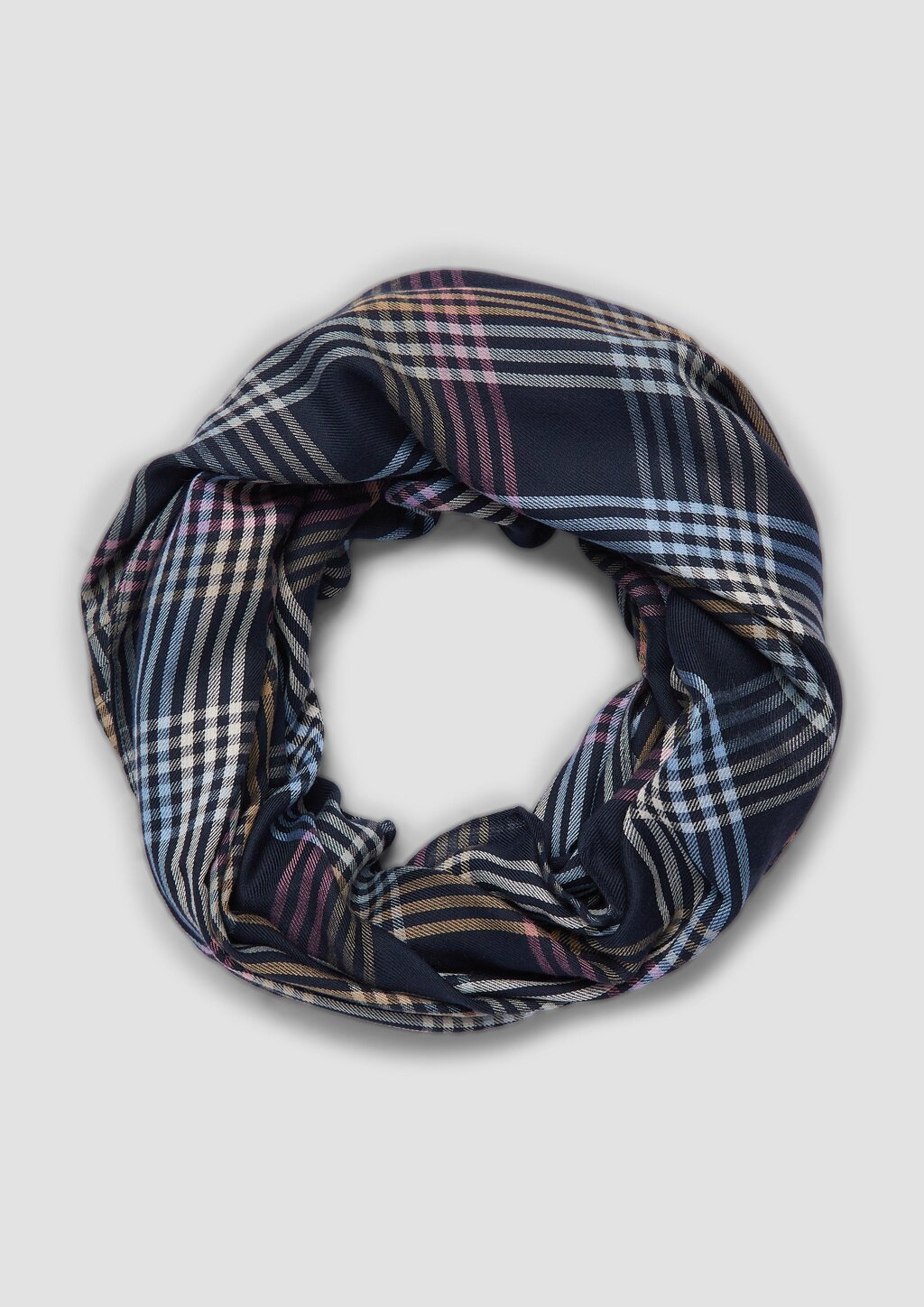 Weicher Loopschal aus Modalmix mit Karomuster