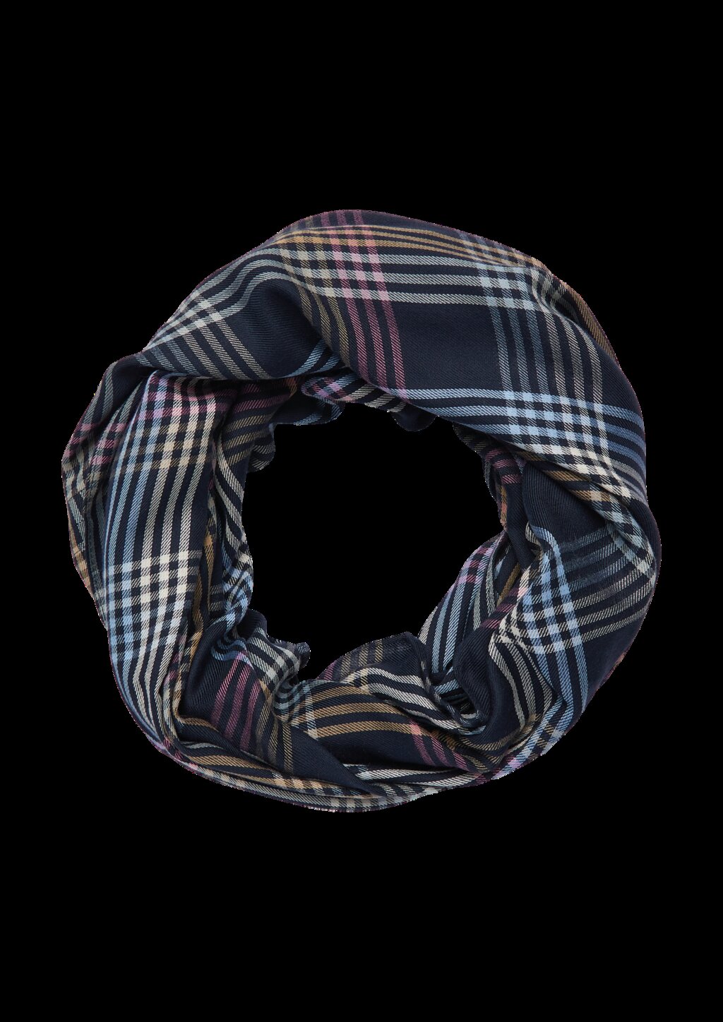 Weicher Loopschal aus Modalmix mit Karomuster