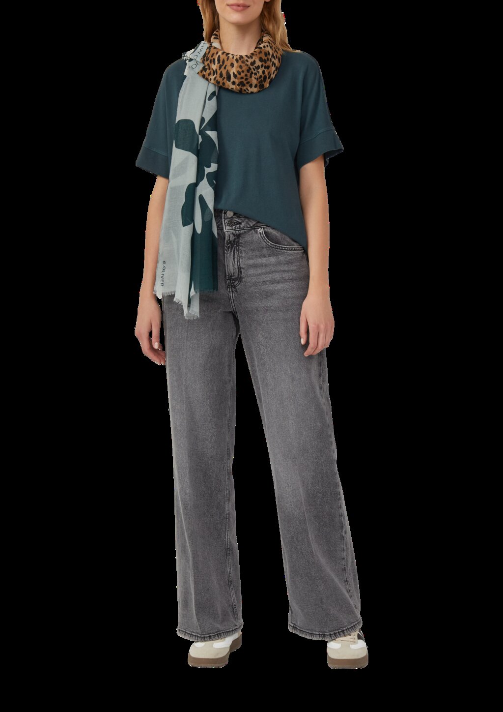 Schal mit Artwork-Print