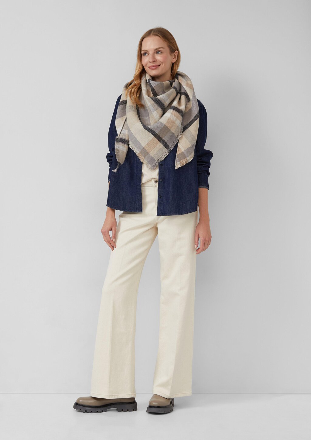 Dreieckstuch mit All-over-Print