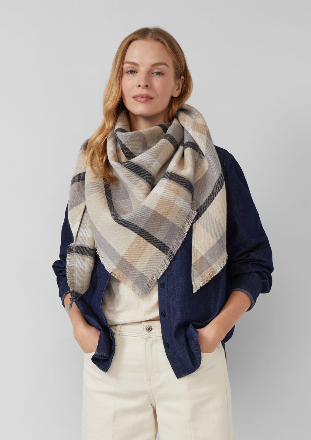 Dreieckstuch mit All-over-Print