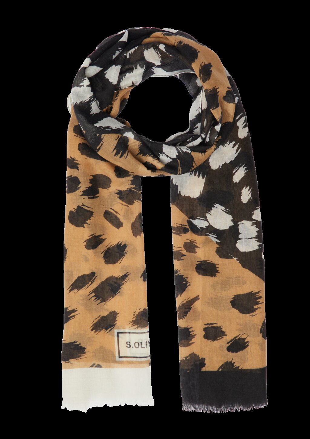 Schal mit abstraktem Leo-Muster