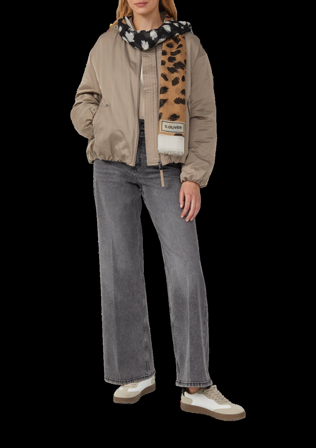 Schal mit abstraktem Leo-Muster