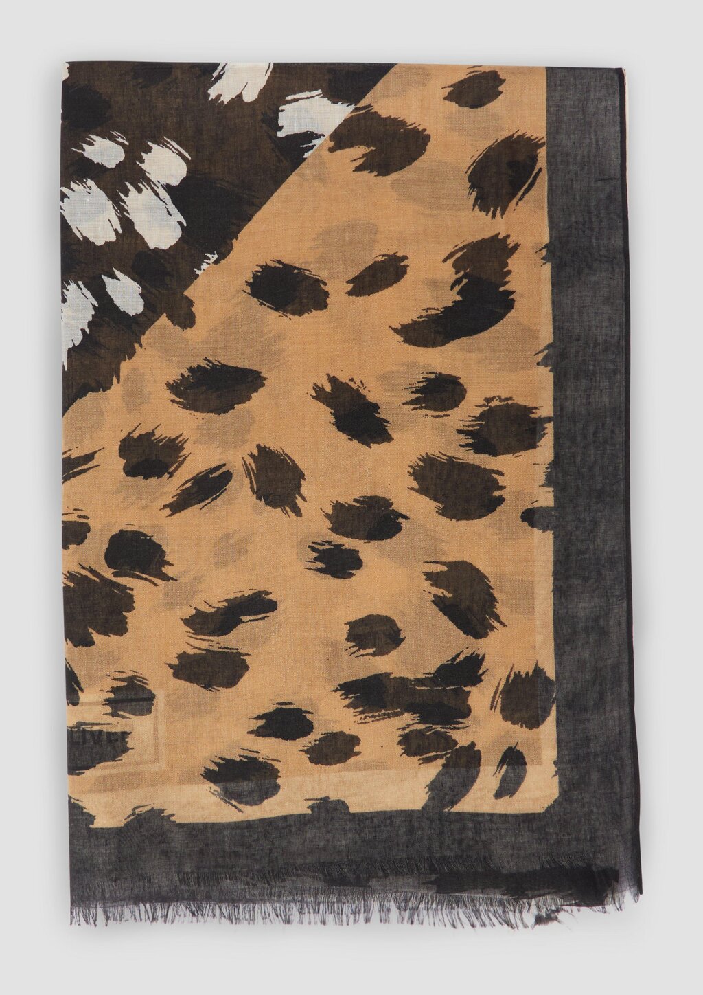 Schal mit abstraktem Leo-Muster