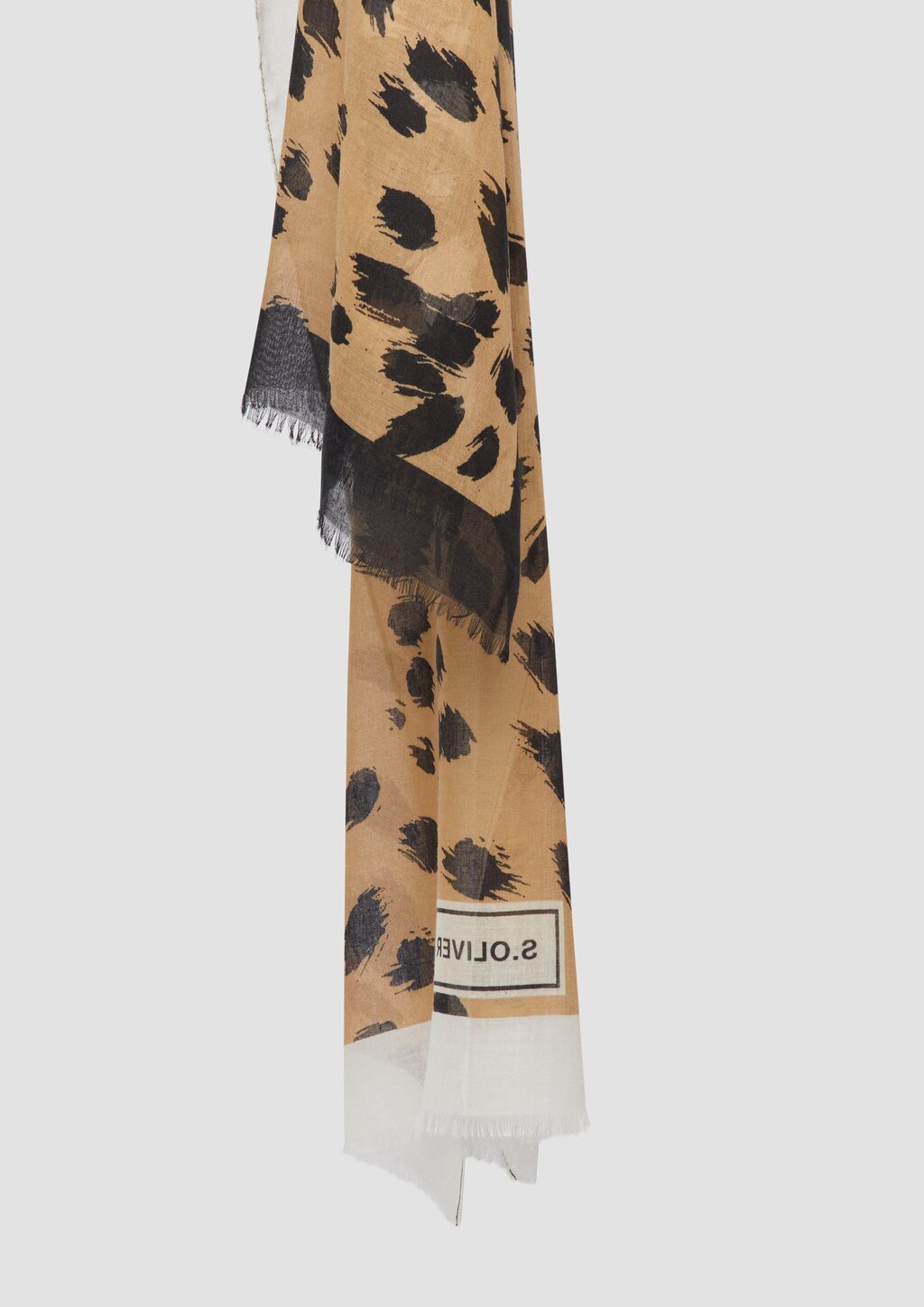 Schal mit abstraktem Leo-Muster