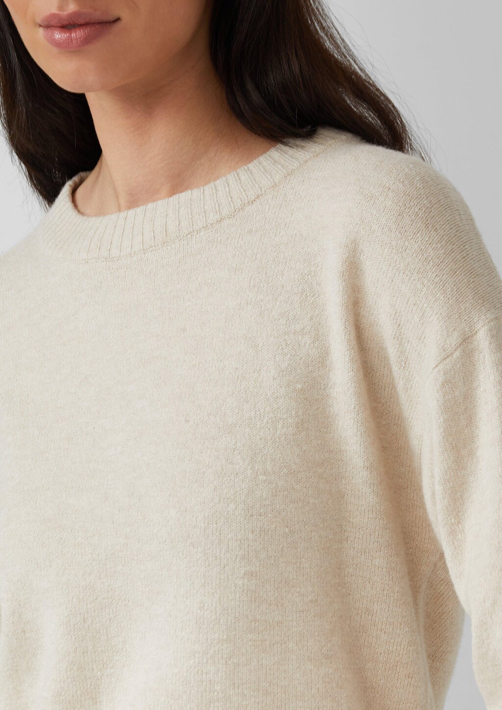 Weicher Strickpullover mit Ärmelaufschlag