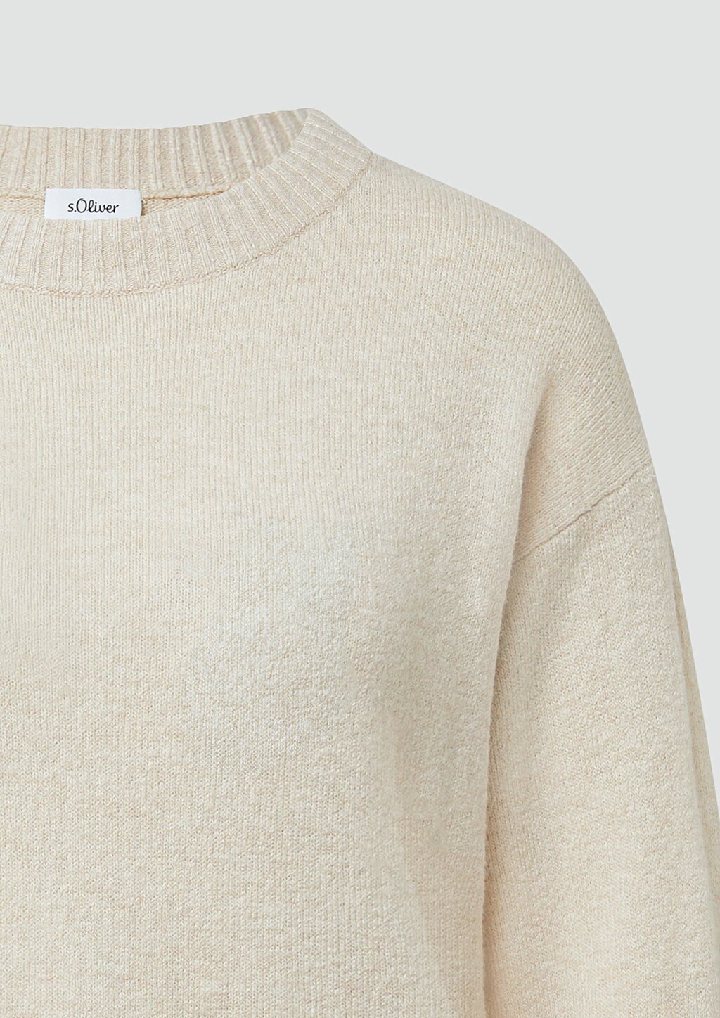 Weicher Strickpullover mit Ärmelaufschlag