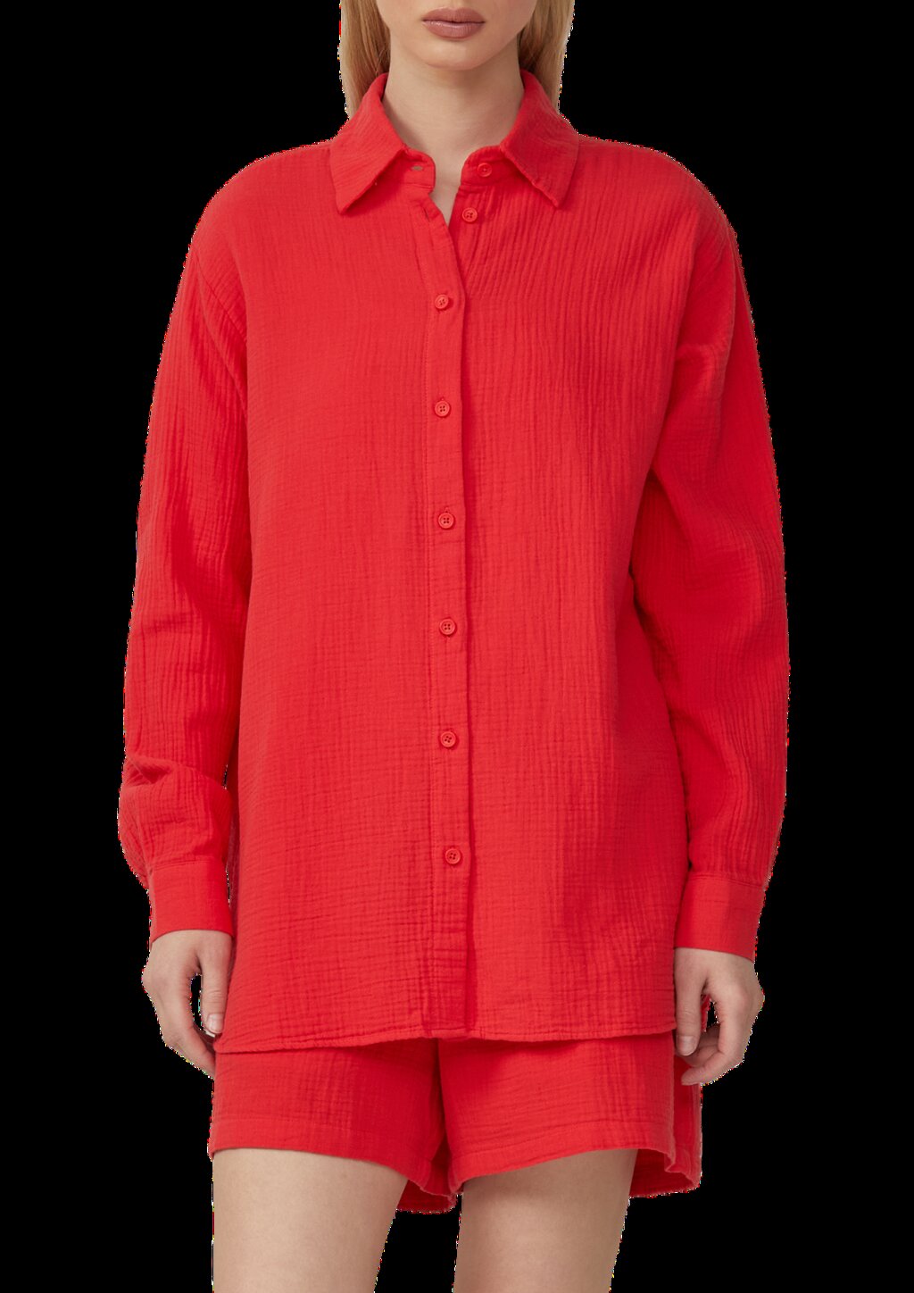 Hemdbluse aus Musselin