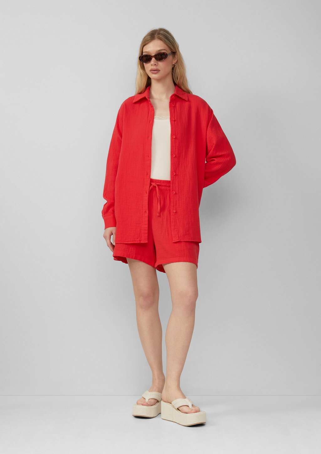 Hemdbluse aus Musselin