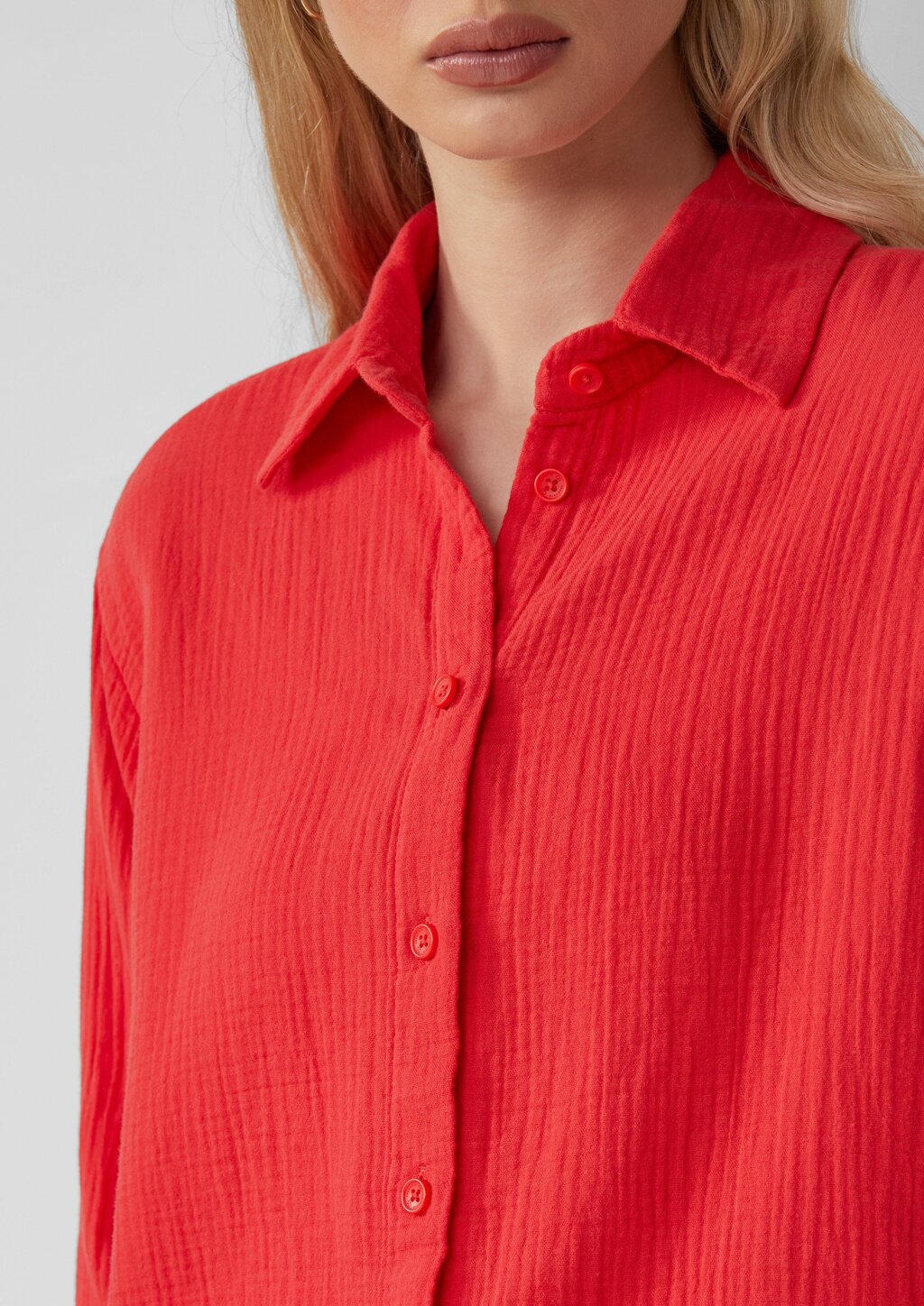 Hemdbluse aus Musselin