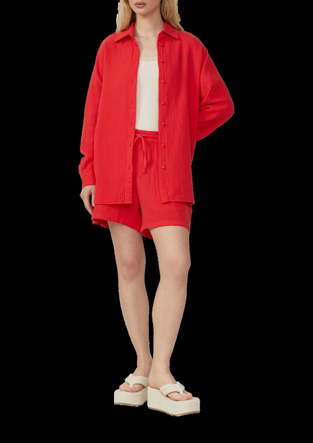 Hemdbluse aus Musselin