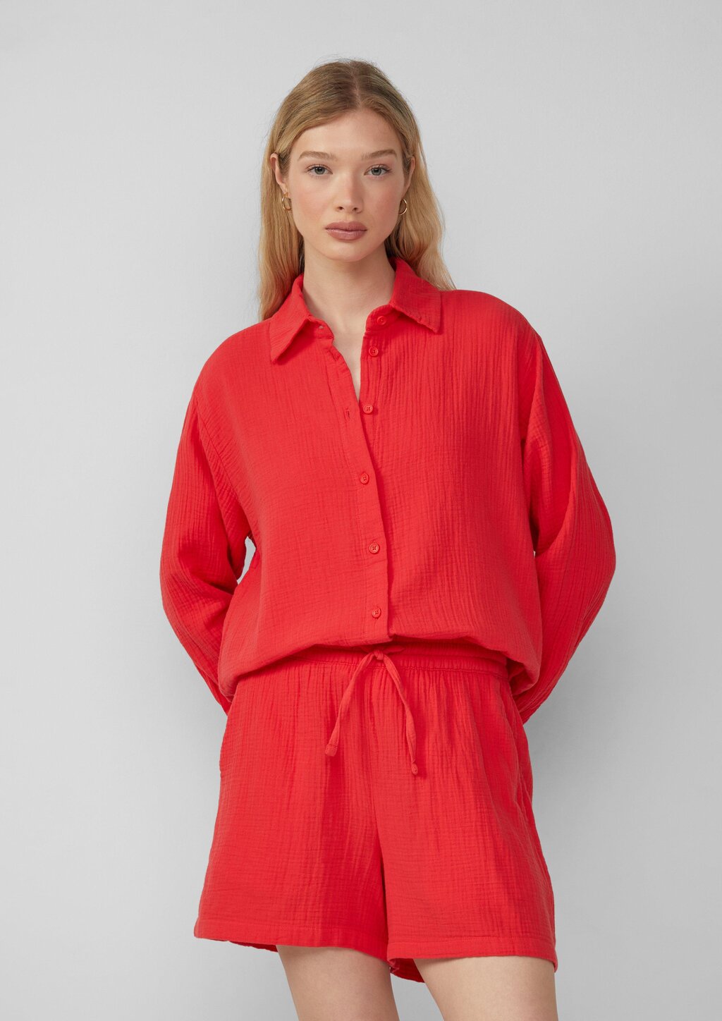 Hemdbluse aus Musselin