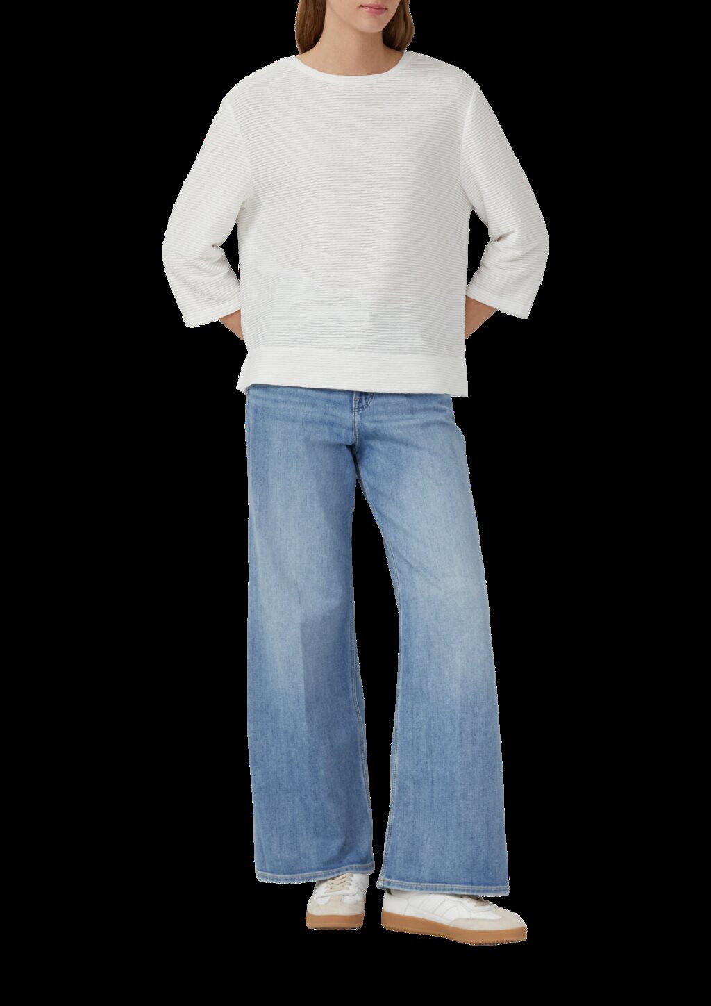 Leichtes Sweatshirt mit Struktur