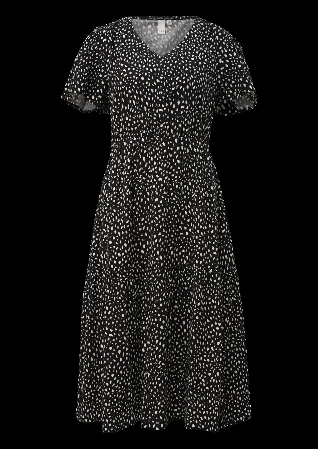 Viskosekleid mit All-over-Print