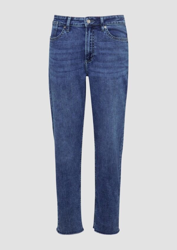 Ankle-Jeans Franciz / Relaxed Fit / Mid Rise / Tapered Leg / offener Saum