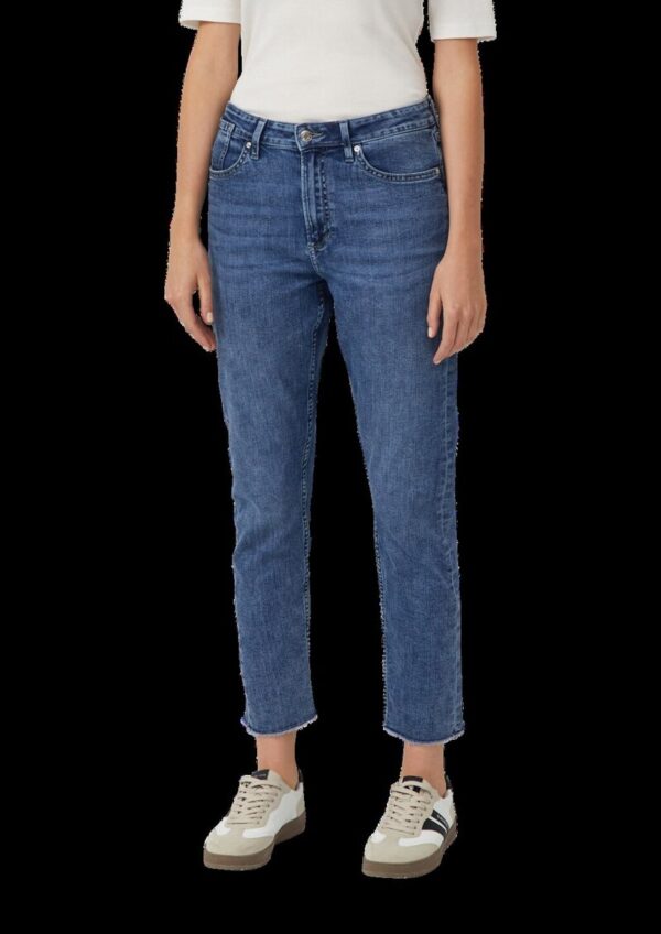 Ankle-Jeans Franciz / Relaxed Fit / Mid Rise / Tapered Leg / offener Saum