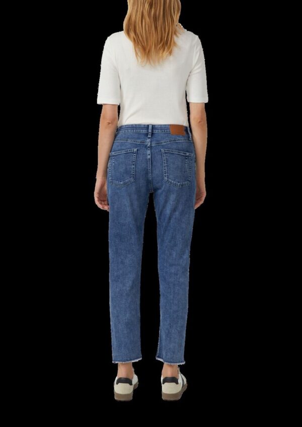 Ankle-Jeans Franciz / Relaxed Fit / Mid Rise / Tapered Leg / offener Saum