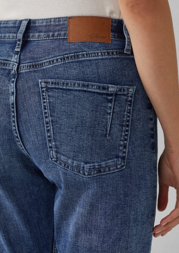 Ankle-Jeans Franciz / Relaxed Fit / Mid Rise / Tapered Leg / offener Saum