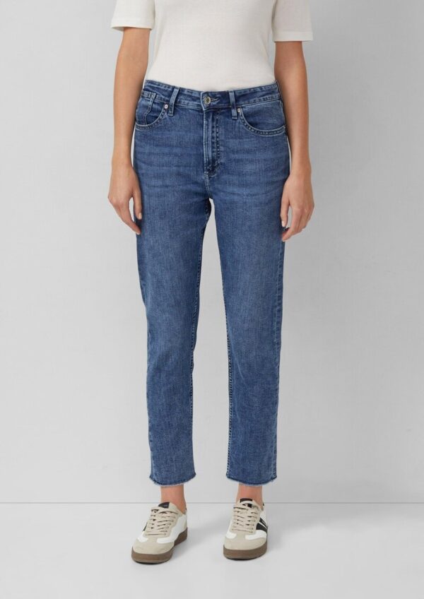 Ankle-Jeans Franciz / Relaxed Fit / Mid Rise / Tapered Leg / offener Saum