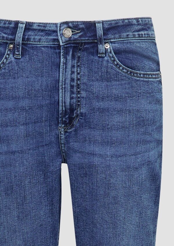 Ankle-Jeans Franciz / Relaxed Fit / Mid Rise / Tapered Leg / offener Saum