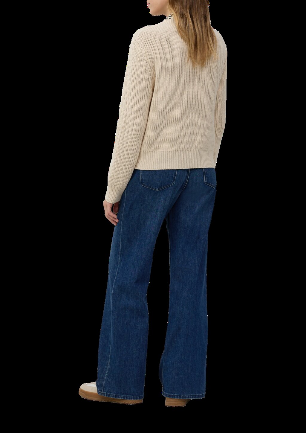 Cardigan aus Baumwollmix in Ripp-Optik