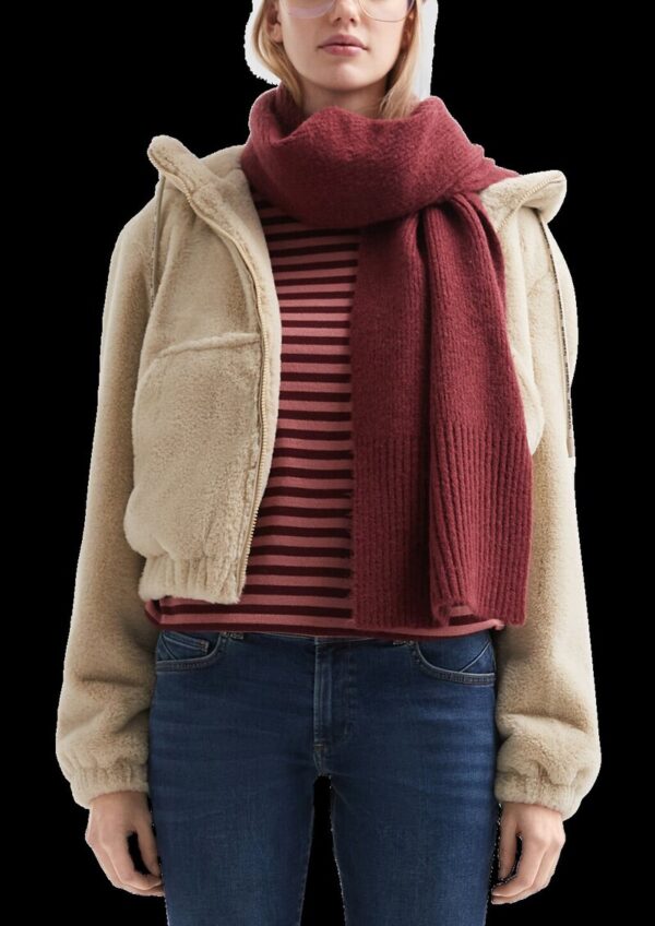 Flauschige Kapuzenjacke in Felloptik