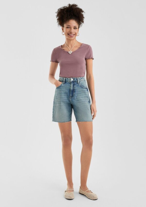 Jeans-Shorts Mom / Relaxed Fit / High Rise