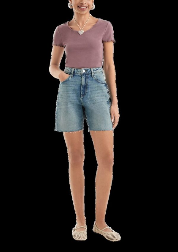 Jeans-Shorts Mom / Relaxed Fit / High Rise