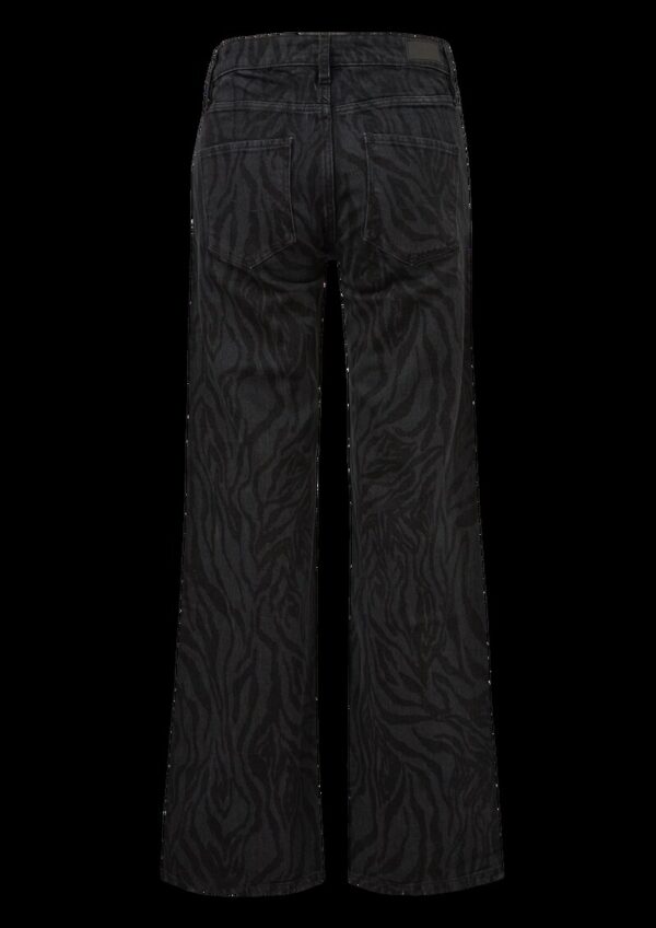 Jeans Catie / Slim Fit / Mid Rise / Wide Leg / Animalmuster