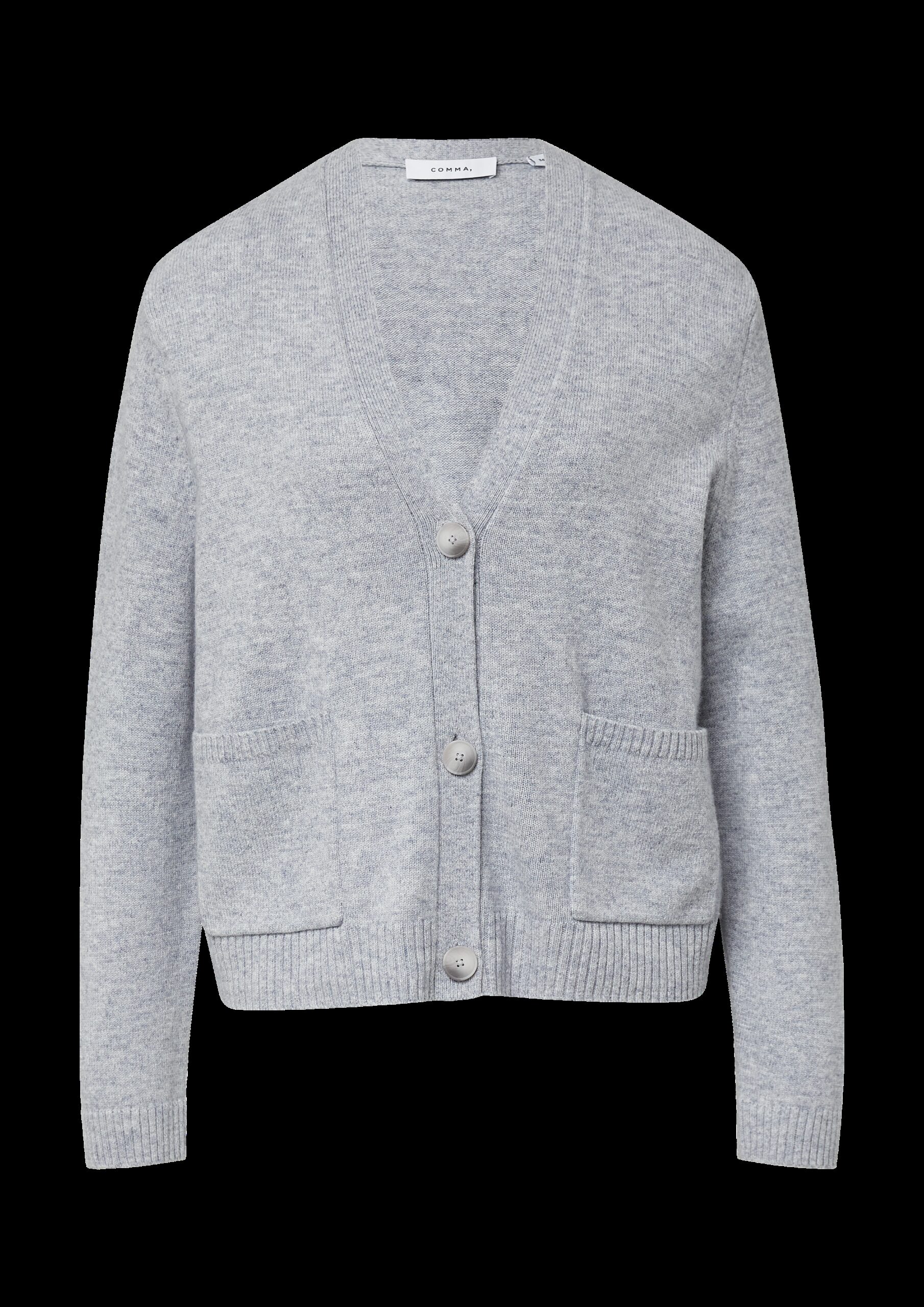 Strickcardigan im Loose Fit aus Wollmix