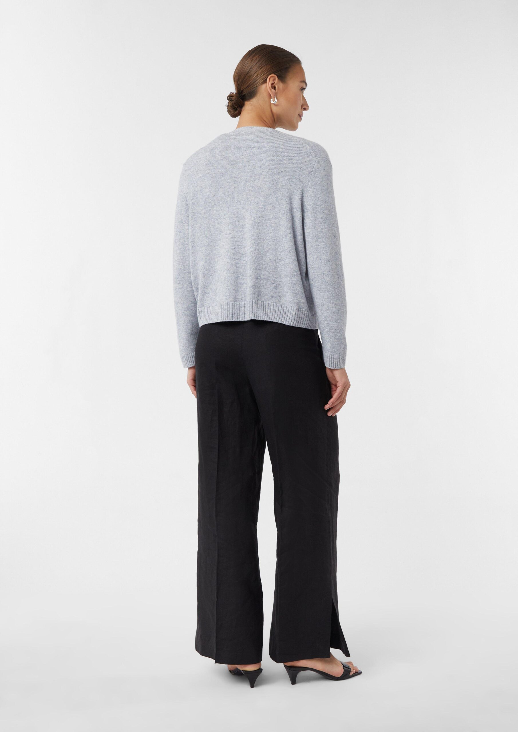 Strickcardigan im Loose Fit aus Wollmix