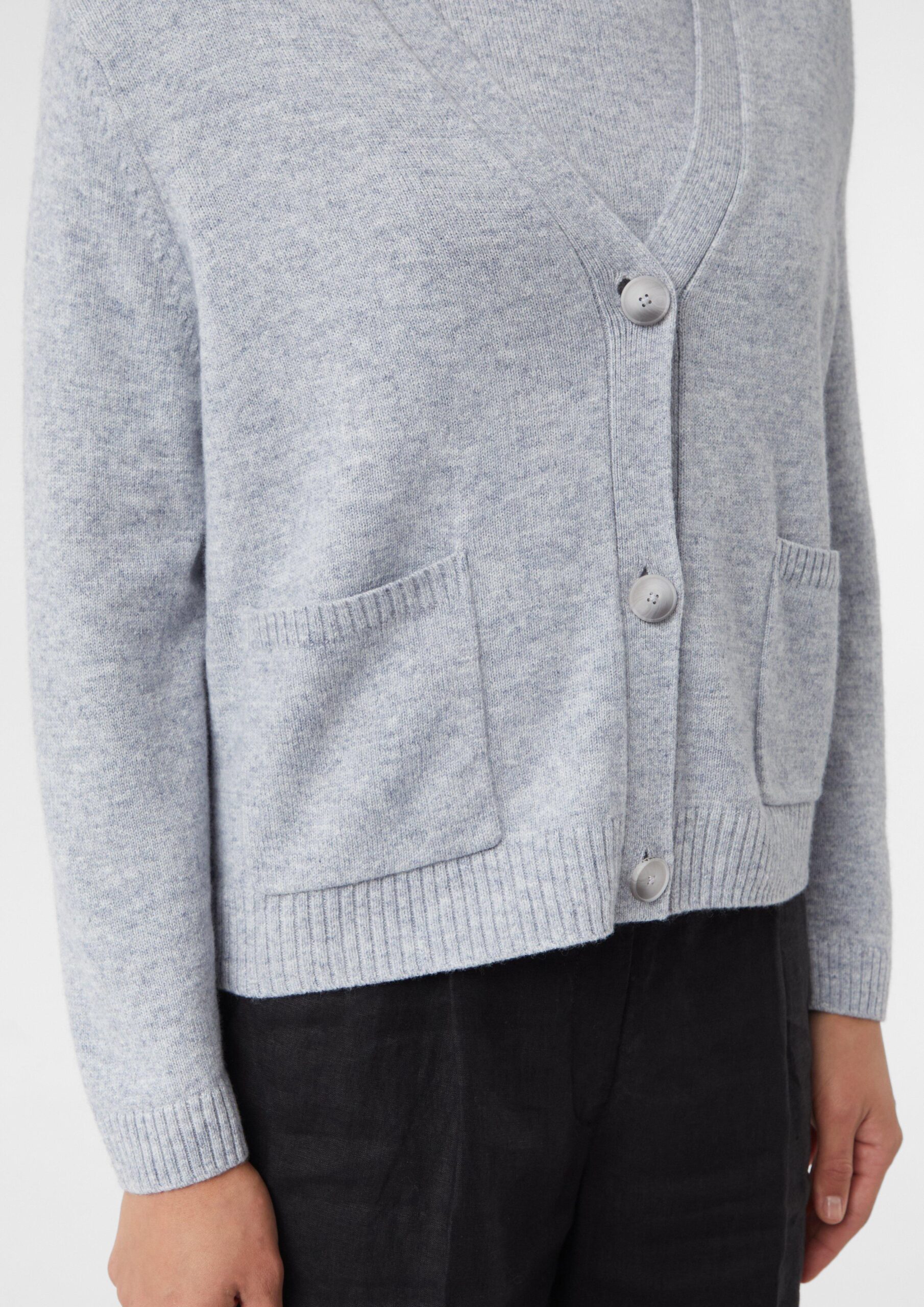 Strickcardigan im Loose Fit aus Wollmix