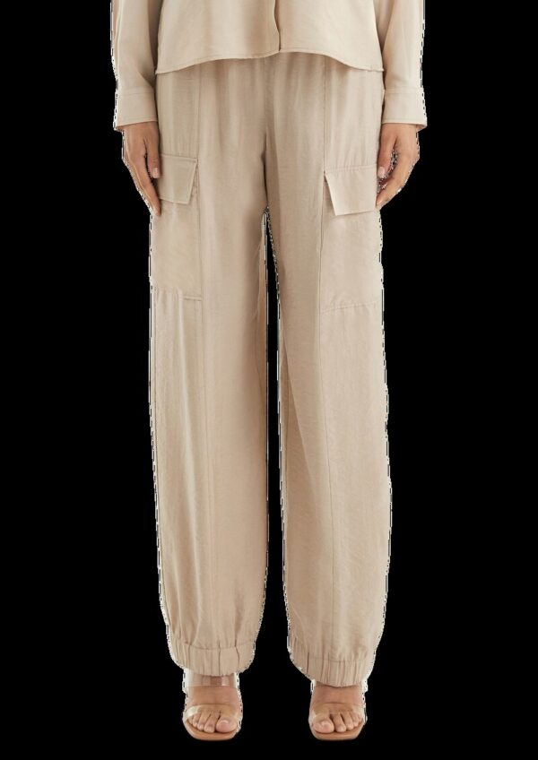 Shiny Cargohose aus Viskosemix