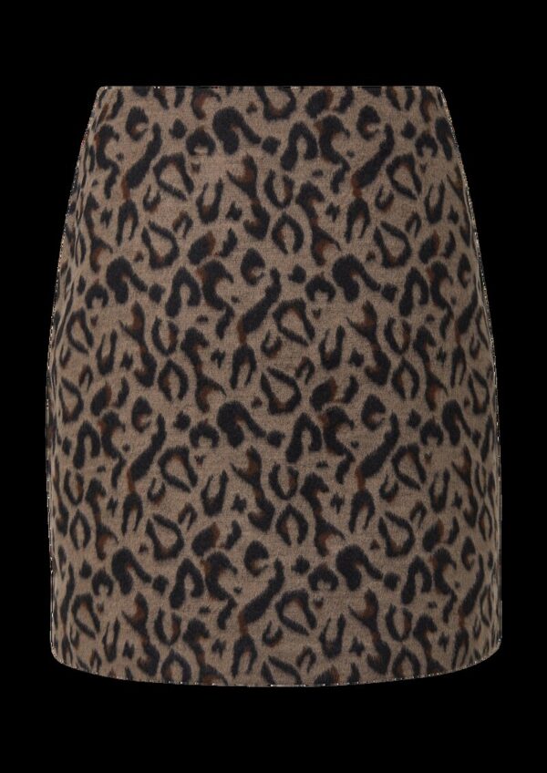 Kurzer Rock mit Leo-Muster