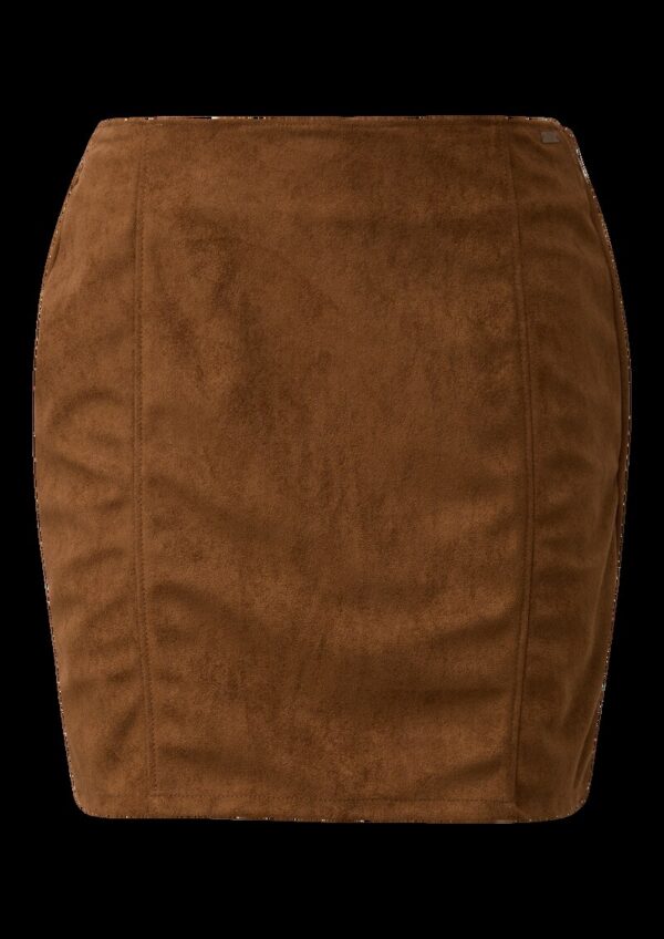 Minirock in Wildlederoptik