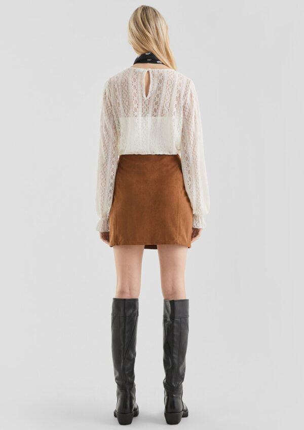 Minirock in Wildlederoptik