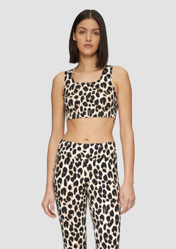 Bustier mit Leo-Print