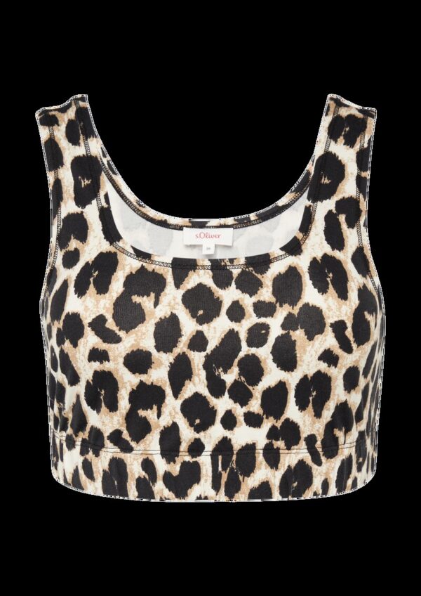 Bustier mit Leo-Print