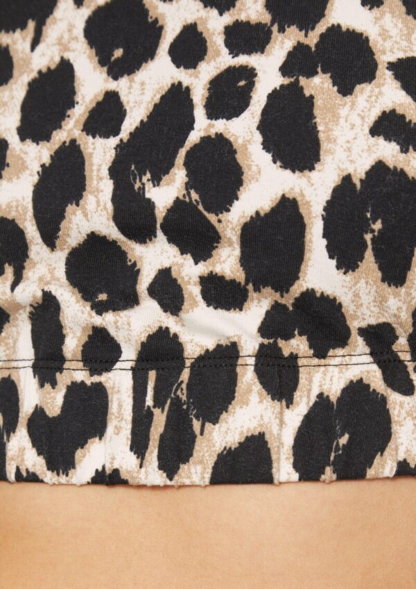 Bustier mit Leo-Print