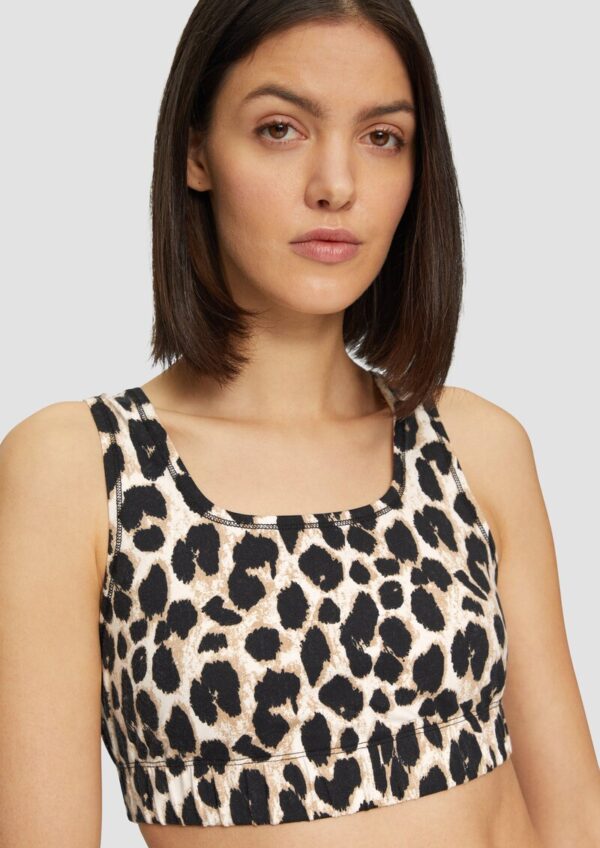 Bustier mit Leo-Print