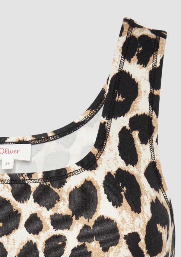 Bustier mit Leo-Print