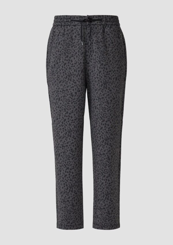 Relaxed-Fit Hose mit Reißverschlusstaschen und All-over-Print